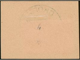 3 L. auf 15 St. mit Aufdruck in Type II und Aufdruck-Abart “Wertziffer 3 kopfstehend” im waagerechten Paar mit Normalmarke, m