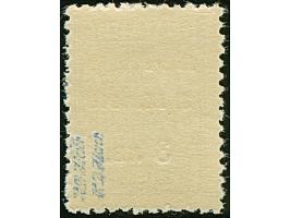 3 L. auf 15 St. mit Aufdruck in Type II und Abart “Wertziffer 3 fehlend” (als Blinddruck), postfrisch und in tadelloser Erhal