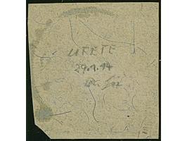 “UTETE (DOA) 29.1.14” klar auf Kaiseryacht 7½ H. mit Wasserzeichen auf Brieftück, in tadelloser Erhaltung, Fotoattest Jäschke