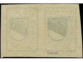 1941, Wappenschild 20 und 30 Kopeken im waagerechten Paar, ohne Gummi, die 20 Kopeken aus der 2. Druckperiode,&nbsp;Feld 1, d