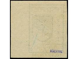 1941, Wappenschild 30 Kopeken, geschnitten, Type I, rechtes Seitenrandstück, farbfrisch, sauber gestempelt, tadellos, eine se