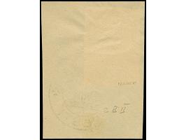 1941, Wappenschild 30 Kopeken, geschnitten, Type II, sauber mit Stempel “OTEPÄÄ 15 VIII 41” auf Briefstück, tadellos, sign. K