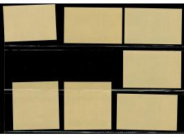 1944, Bombengeschädigte 5 Quint - 3 Franc, je breitrandig ungezähnte Randstücke, postfrisch, tadellos