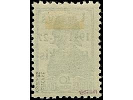 1941, 10 Kopeken dunkelpreußischblau, schwarzer Aufdruck, mit Aufdruckfehler “Laisavs statt Laisvas”, farbfrisch, sauber unge