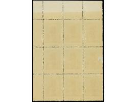 Landwirtschaftsausstellung 30 Kopeken im kompletten 9er-Block aus der rechten oberen Bogenecke, farbfrisch und gut gezähnt, D