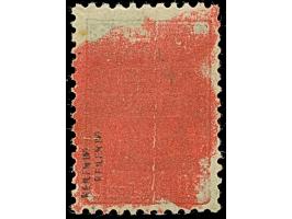 20 Kopeken schwarzgelbgrün, braunroter , doppelter Aufdruck, mit Aufdruckfehler "Monatsangabe Vi statt VI", farbfrisch, links