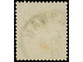 ½ Gr. orange mit stark nach rechts verschobener, senkrechter Zähnung und klarem EKr. “(D)ESSAU 30.9.74”. Die farbfrische Mark