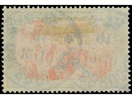 Reichspost 5 M., Type I ohne Nachmalung, mit zwei sehr klaren Stempel-Abschlägen “HALSBRÜCKE 12.10.01”. Die farbfrische Marke