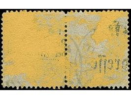 Barmer Postfälschung 50 Pfg. grünlichgrau im waagerechten Paar mit jeweils klarem EKr. “LANGERFELD ** 4.11.82” und rückseitig