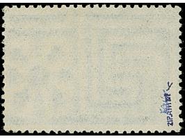 1942, Aufdrucktype III Hakenkreuz 4mm: 3 Rubel auf 1 Rubel schwärzlichblau, Wasserzeichen “Mäandermuster", farbfrisch und gut