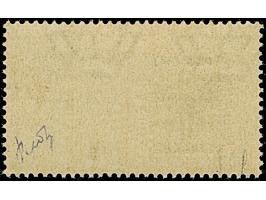 1944, Eilmarke 1,25 Lire grün, mit klarem um ca. 1,5mm versetztem Doppelaufdruck, postfrisch, tadellos, eine seltene Marke mi