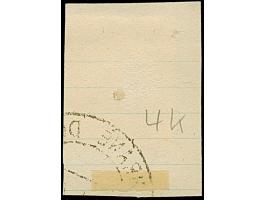 1943, 5 Qind schwärzlichgrün, mit kopfstehendem Aufdruck, sauber mit Stempel “TIRANE DEGE 22-.5.44” auf Briefstück, tadellos,