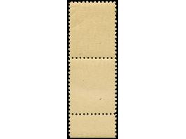 1941, Landespost 30 Kopeken schwarzultramarin, mit kompletten Leerfeld in Markengröße und Bogenrand unten, sauber gestempelt,