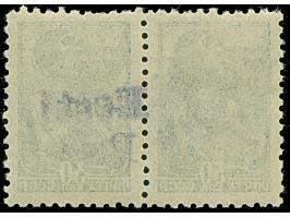 30 Kopeken dunkelviolettultramarin, mit violettem statt schwarzem Handstempelaufdruck, missbräuchlich angebracht, waagerechte