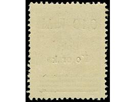 1944, Freimarke 0,10M. auf 3 Dinar lebhaftbraunrot, mit kopfstehendem Aufdruck von Aufdruckfeld 27 mit Aufdruckfehler “erstes