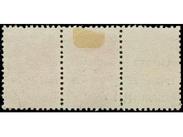 1941, 60 Kopeken lilarot, mit schwarzem Aufdruck, waagerechtes Paar mit links komplettem Leerfeld in Markengröße, das Markenf