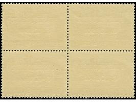 1944, 9 Lew auf 15 Stotinki, Goldaufdruck auf rotem Aufdruck, Viererblock, postfrisch, tadellos, Fotoattest Brunel BPP (2009)