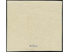 1941, Hilfe für Stadtkindergärten 60 Kopeken lebhaftrötlichbraun, ungezähnter Probedruck, mit rechtem Seitenrand auf weißem P