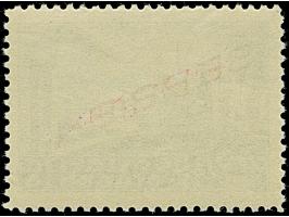 1941, Flugpost 40 &nbsp;Dinar schwarzbläulichgrün, gez. L11, postfrisch, tadellos, selten, unsigniert mit Fotoattest Brunel (