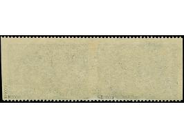 1941, Semendria 1+2 Dinar schwärzlichgrün, waagerechtes Paar, senkrecht ungezähnt, sauber ungebraucht, tadellos. Eine sehr se