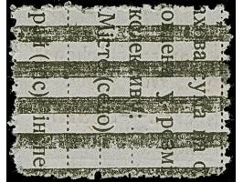 1941, Kontrollzeichen mit Aufdruck 3 Krb. auf mattgrau, Type VII, Feld 9, sauber gestempelt, tadellos. Eine seltene Marke mit