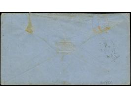 "RIEMSLOH 30 8 67", Grotesk-EKr. auf unbezahltem Briefkuvert mit nebengesetztem DKr. "AACHEN 5cts 1 9" nach Ohio, USA, mit Ei