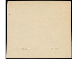 1942, Probedruck auf abweichendem Papier, ungezähnt: 60 Kopeken im Streifen mit zwei Marken, ungummiert wie verausgabt, tadel