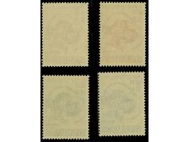 1941, Kriegsgefangene 0,50-4 Dinar, ohne Netzüberdruck, einheitlich mit Stecherzeichen in Type IV, postfrisch, tadellos, selt