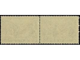 1941, Semendria 1,50 Dinar, gez. L 11½:12½, waagerechtes Paar, die linke Marke mit Plattenfehler "große weiße Stelle unten in