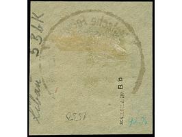 1919, Aufdrucktype II, roter Aufdruck: Germania 25 Pfennig rotorange auf gelbweiß, kopfstehender Aufdruck, farbfrisch und gut