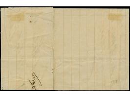 1875, 10C. schwarz/blaugrün/gelb, links ungezähnt sauber mit Agenturstempel auf Faltbrief, innen datiert “Cap Haitien 17 Octb