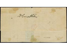 1875, 10C. schwarz/graugrün/dunkelgelb, farbfrisch und übliche gezähnt, sauber mit 5-Ringstempel auf Faltbriefhülle (eine Kla