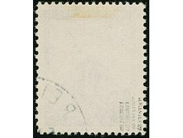 1945, Ansichten aus Slowenien Kapitelkirche in Rudolfswert 50 Centesimi dunkelviolett, mit Plattenfehler “2 Telegraphendrähte