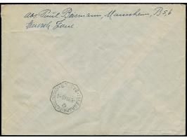 Netz auf Arbeiter 30 Pfg. im waagerechten und senkrechten Paar sowie Einzelmarke je mit Stempel “MANNHEIM 3.7.48” als tarifge