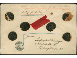 1920, Germania 2 Pfg.-1 M., überkompletter Satz mit 24 Werten inkl. Farben, Aufdruckfehlern und 60 Pfg. purpurlila auf um 8 P