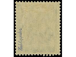 1920, Kleiner Innendienst 3 Pfennig, Probedruck mit schwarzem Aufdruck, sauber ungebraucht, tadellos, eine seltene Marke, sig