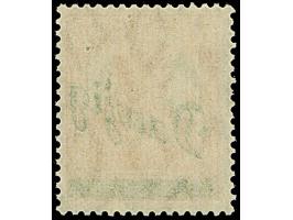 1920, Kleiner Innendienst 7½ Pfennig, Probedruck mit grünem Aufdruck, postfrisch, links ein Zahn winzig verkürzt, sonst tadel