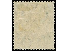 1920, Germania mit Netzunterdruck in lebhaftlilagrau, Spitzen nach unten: 2 Mark auf 35 Pfennig, mit Aufdruckfehler “Bruch du