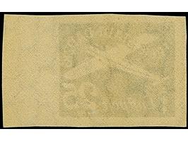 1935, Flugpost 25 Pfennig schwärzlichgraugrün, ungezähnter Probedruck mit rechtem Seitenrand, postfrisch, tadellos. Eine sehr