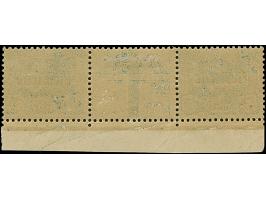 1921, Plebiscite 20 Pfennig kobaltblau, waagerechtes Zwischenstegpaar mit Unterrand, sauber ungebraucht, tadellos, sehr selte