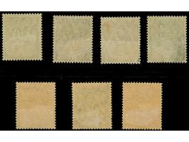 1920, 5 Pfennig - 1 Mark, Probeaufdruck in größeren Lettern, Aufdruckstellung I (senkrecht von oben nach unten), sauber ungeb