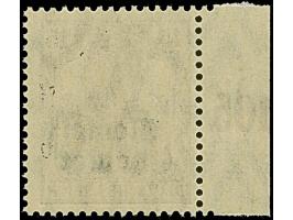 1920, Germania 15 Pfennig braunlila, senkrechte Gummiriffelung, linkes Seitenrandstück, postfrisch, tadellos, Fotoattest Huyl