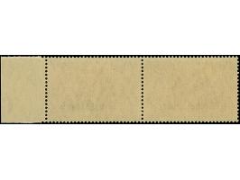 1920, Germania 2,50 Mark rotlila, waagerechtes Seitenrandpaar, die linke Marke mit Urmarkenplattenfehler “oberer Rahmen über 