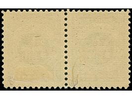 1923, 24-Werte 15 Centu auf 1000 Markiu, kopfstehender Aufdruck, waagerechte Paar, sauber ungebraucht, winzig angetrennt, son