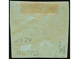 ½ Sgr. auf auf meergrün, schöne tiefe Farbe, links oben gering berührt, sonst voll- bis meist überrandig, ungebraucht mit Ori