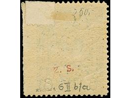 1915, Stadtpostmarke 6 auf 5 Groszy, Aufdrucktype II in schwarzblau, rechts ungezähnt, sauber ungebraucht, tadellos, eine sel