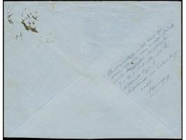 1919, Aufdrucktype II, violettblauer Aufdruck: Germania 5 Pfennig schwärzlichblöulichgrün, waagerechtes Seitenrandpaar, die l