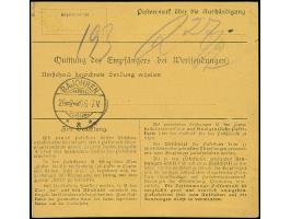 1920, Germania 3 Mark schwarzgrauviolett, farbfrisch und gut gezähnt sauber mit Stempel “MEMEL 25.20” auf portogerechter Pake