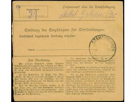 1920, Germania 35 Pfennig braunorange, senkrechter Dreierstreifen und 20 Pfennig ultramarin, je farbfrisch und gut gezähnt, s