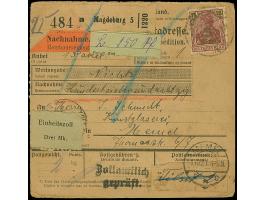 1920, 50 pfennig auf 35 Centimes, weißes Papier, rückseitig sauber mit Stempel “MEMEL -8.10.21” als Gebühr für wiederholtes V